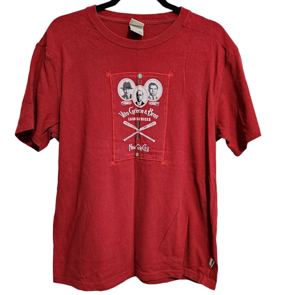 Rare Vintage single stitch Blue Marlin red Godfather Vito Corleone & Bros tee L